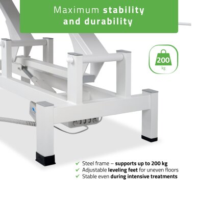 Stationary electric massage table Fortis 2 K729 Light Gray 4 Stationary electric massage table Fortis 2 K729 Light Gray 4