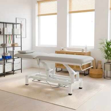 Стационарный электрический массажный стол Fortis 2 PRO K722 светло-серый 1 Стационарный электрический массажный стол Fortis 2 PRO K722 светло-серый 1