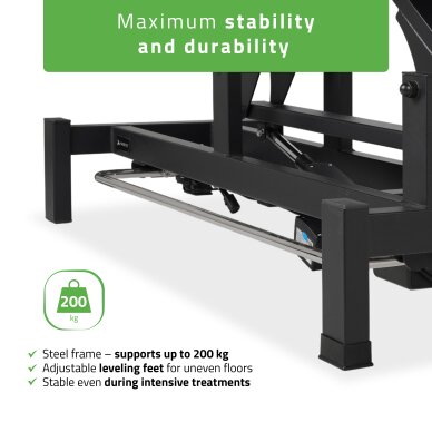 Стационарный электрический массажный стол Fortis 2 PRO K722 Gray 4 Стационарный электрический массажный стол Fortis 2 PRO K722 Gray 4