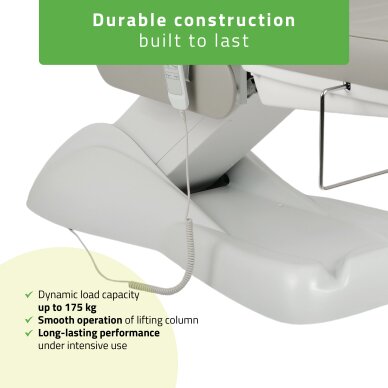 Sähköinen kosmetologituoli Leo PRO 4Harmaa 9 Sähköinen kosmetologituoli Leo PRO 4Harmaa 9