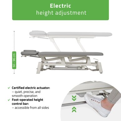 Stationary electric massage table Proxima V2 Ergo K322 gray 2 Stationary electric massage table Proxima V2 Ergo K322 gray 2