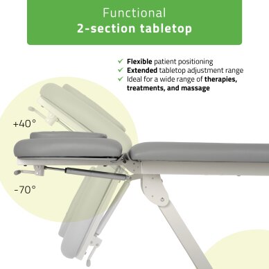 Stationary electric massage table Proxima V2 Ergo K322 gray 3 Stationary electric massage table Proxima V2 Ergo K322 gray 3