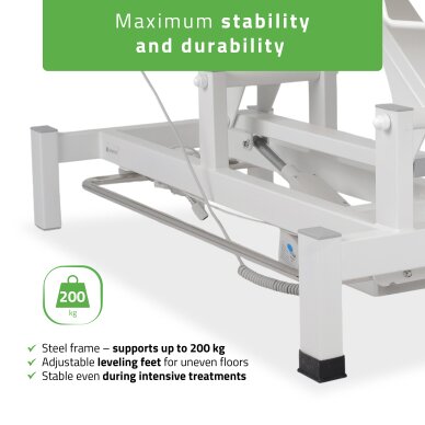 Stacionarus elektrinis masažo stalas Fortis 1 K707 Ivory 4 Stacionarus elektrinis masažo stalas Fortis 1 K707 Ivory 4