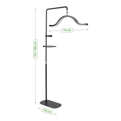 Kosmētiskā LED lampa Vena tumši melna 45W 7