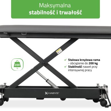 Elektrinis masažo procedūrų stalas Evero Cross X4 ERGO Grey 6 Elektrinis masažo procedūrų stalas Evero Cross X4 ERGO Grey 6