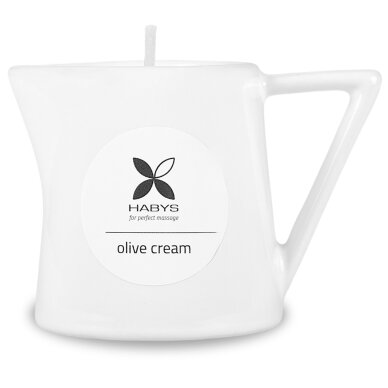 Masāžas svece Habys Olive Cream 110 ml 2 Masāžas svece Habys Olive Cream 110 ml 2