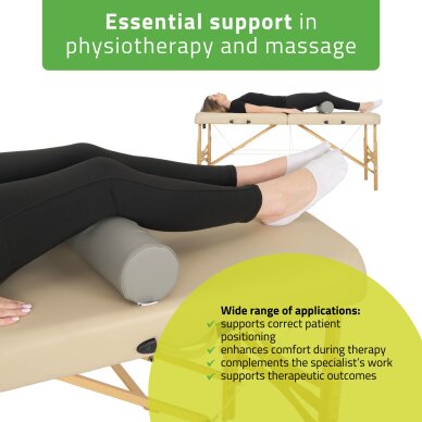 Apaļais masāžas rullis Aveno Life K522 12x60 cm, pelēks 1 Apaļais masāžas rullis Aveno Life K522 12x60 cm, pelēks 1