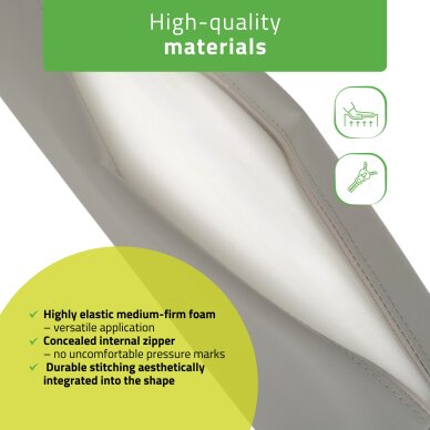 Okrągły wałek do masażu Aveno Life K522 15x60 cm, szary 2