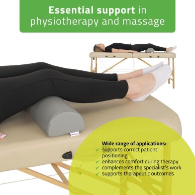 Pusloka masāžas spilvens Aveno Life K522 60x15x10 cm, pelēks 1