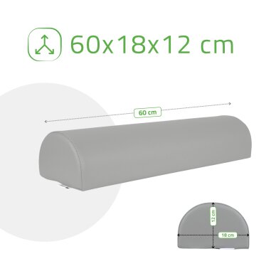 Pusloka masāžas spilvens Aveno Life K522 60x18x12 cm, pelēks 4