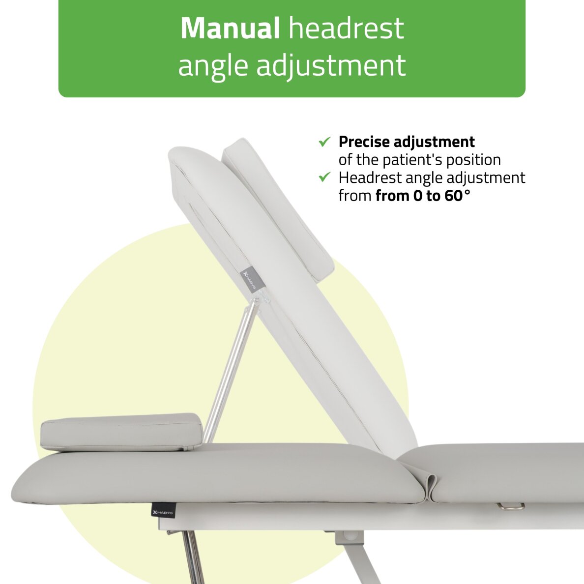 Электрический массажный стол для косметологических процедур Optima Satin Comfort K729 серого цвета 3