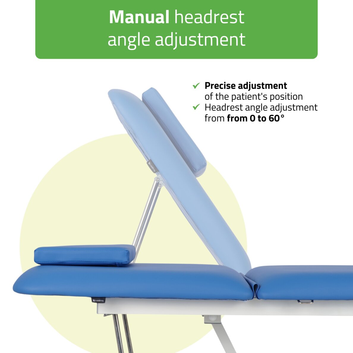 Электрический массажный стол для косметологических процедур Optima Satin Comfort K723 синего цвета. 3 Электрический массажный стол для косметологических процедур Optima Satin Comfort K723 синего цвета. 3