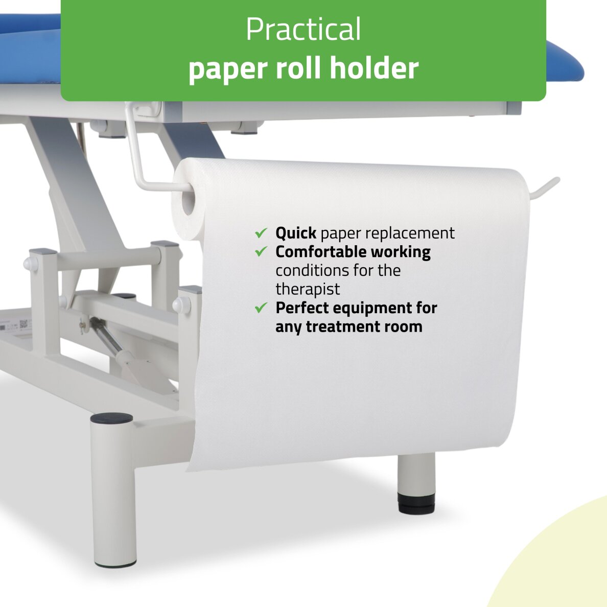 Электрический массажный стол для косметологических процедур Optima Satin Comfort K723 синего цвета. 6