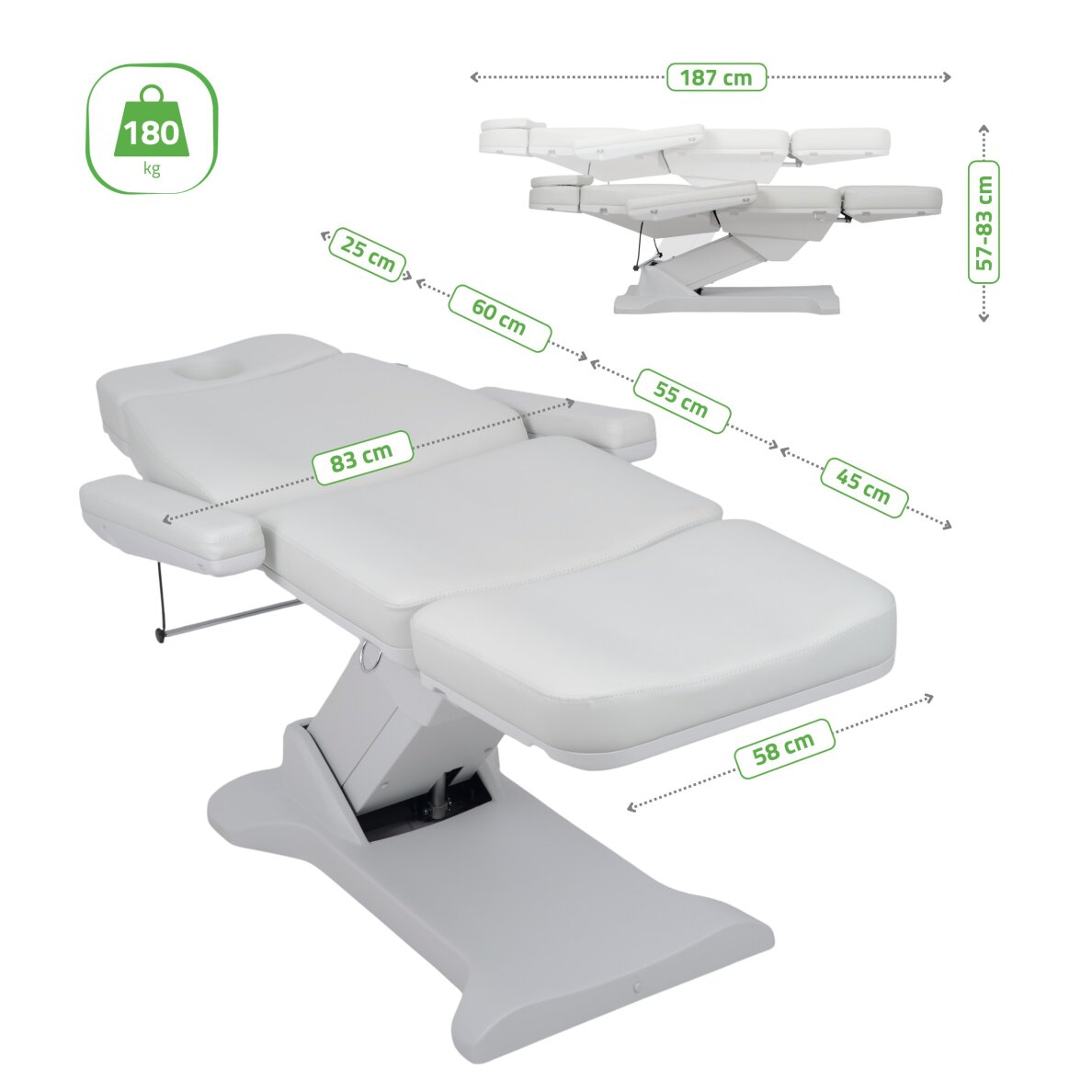 Sähköinen meikkituoli Selia PRO 4 Touch Core K329 Harmaa 7 Sähköinen meikkituoli Selia PRO 4 Touch Core K329 Harmaa 7