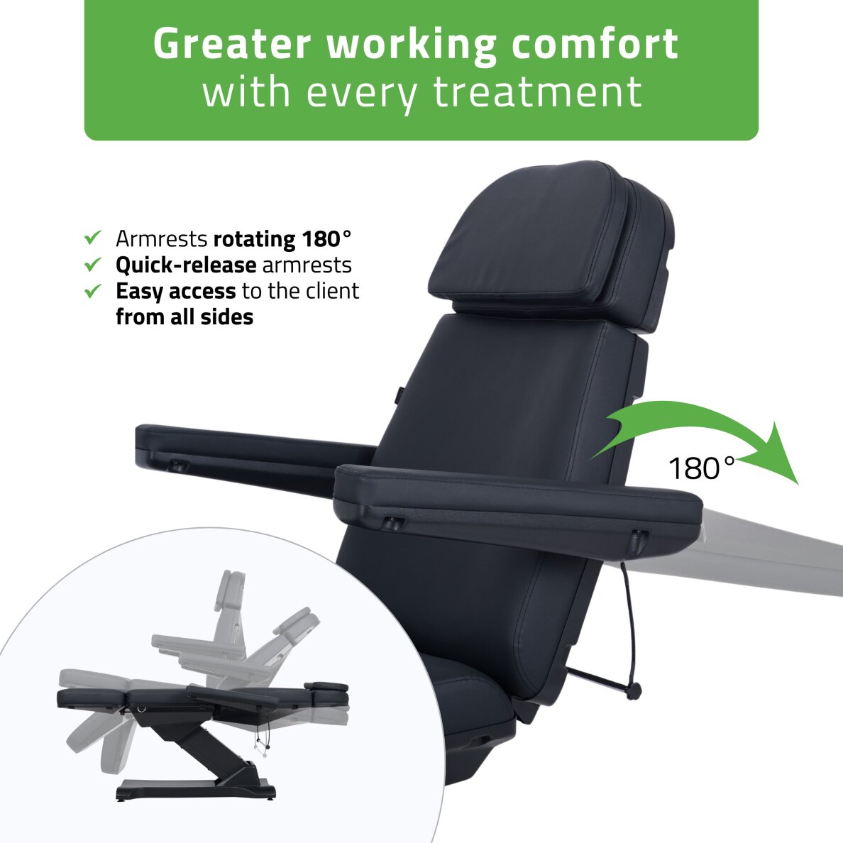 Sähköinen meikkituoli Selia PRO 4 Touch Core K315 musta 5