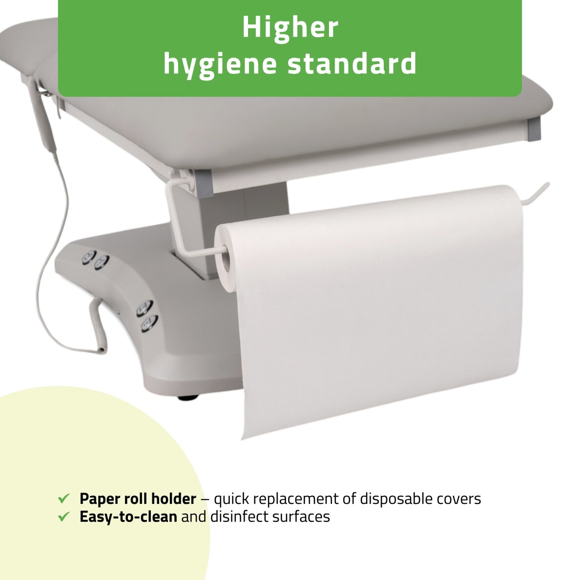 Elektrinis procedūrų gultas Estella ERGO 2 light grey 7 Elektrinis procedūrų gultas Estella ERGO 2 light grey 7