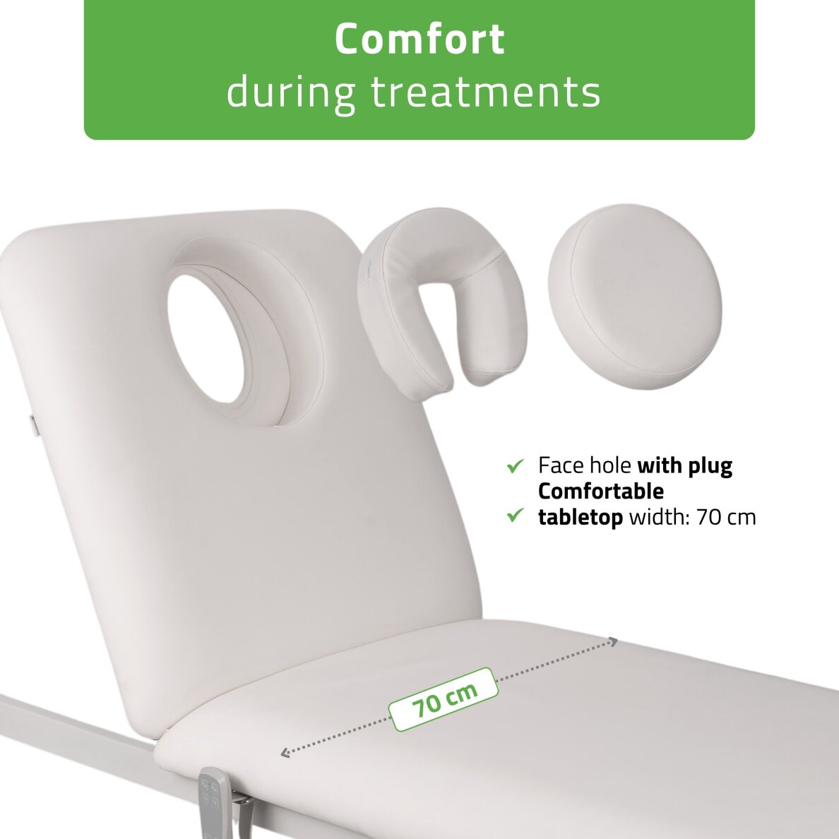 Elektrinis procedūrų gultas Estella ERGO 2 white 4