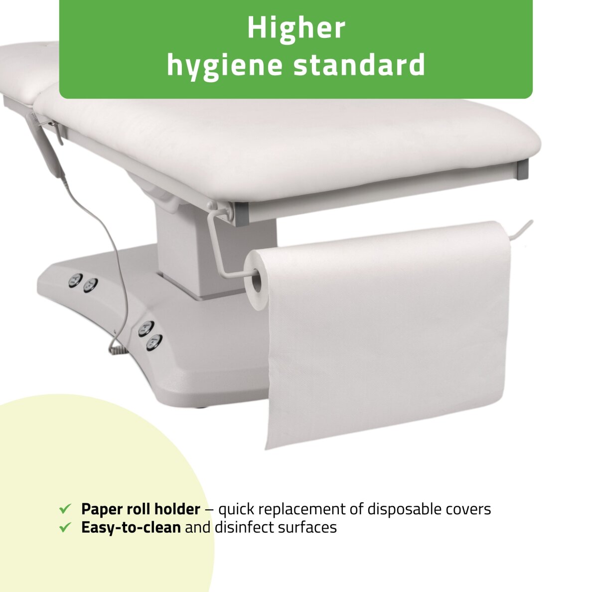 Elektrinis procedūrų gultas Estella ERGO 2 white 7 Elektrinis procedūrų gultas Estella ERGO 2 white 7