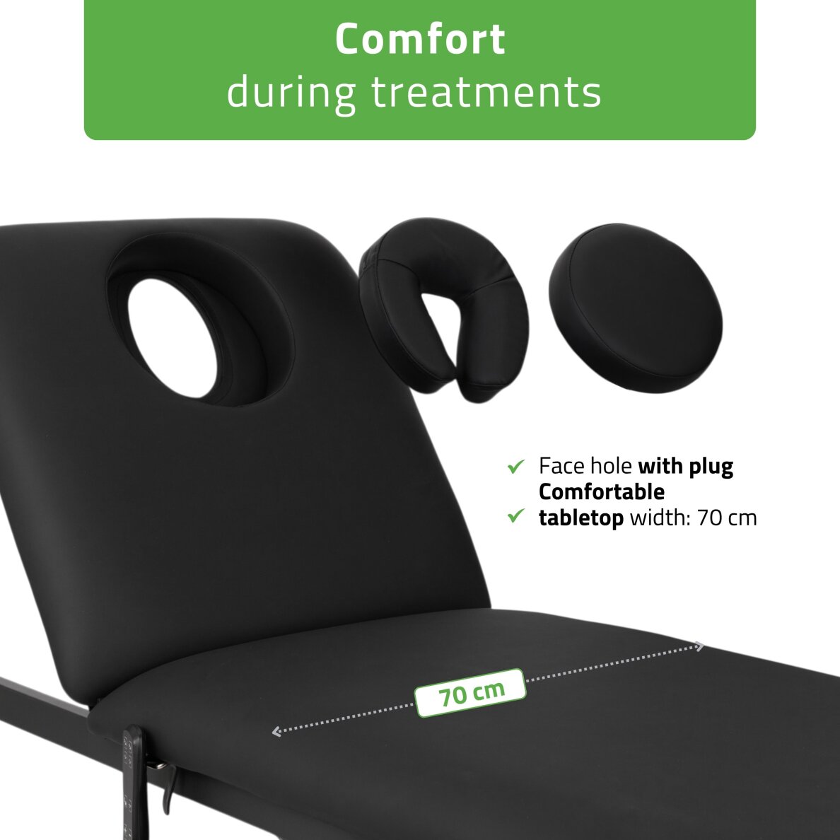 Elektrinis procedūrų gultas Estella ERGO 2 black 4