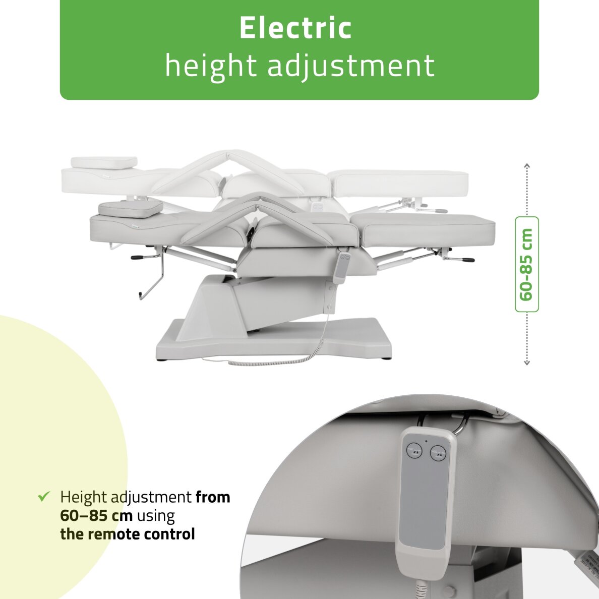 Sähköinen meikkituoli Laris Touch Core harmaa 3