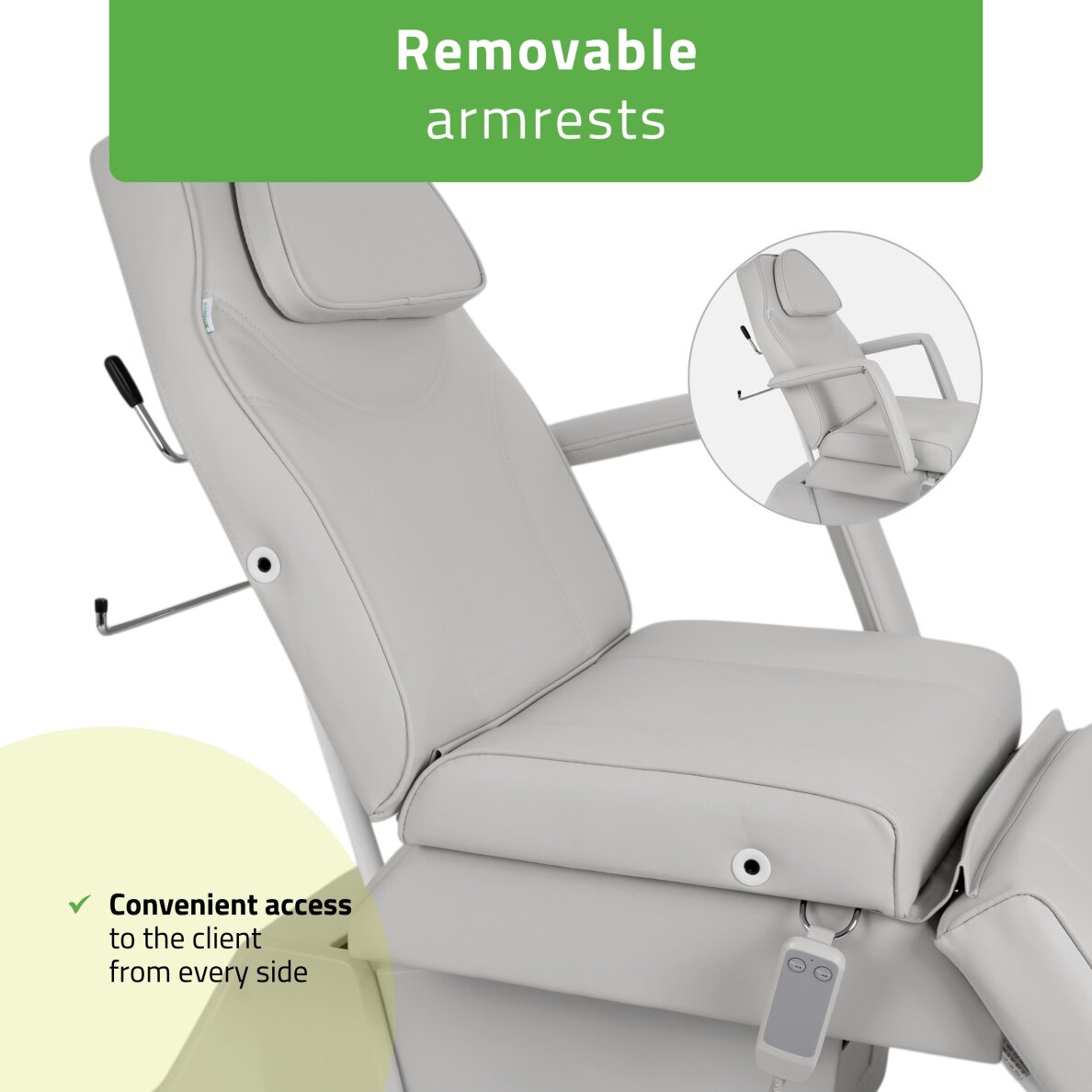 Sähköinen meikkituoli Laris Touch Core harmaa 6 Sähköinen meikkituoli Laris Touch Core harmaa 6