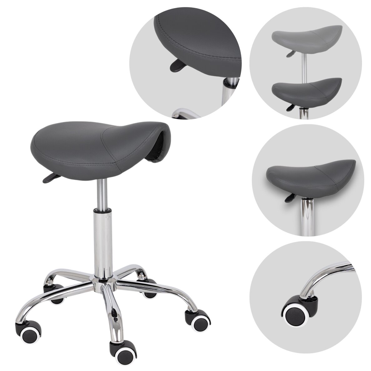 Saddle cosmetology master chair Lofi Comfy Base grey Saddle cosmetology master chair Lofi Comfy Base grey