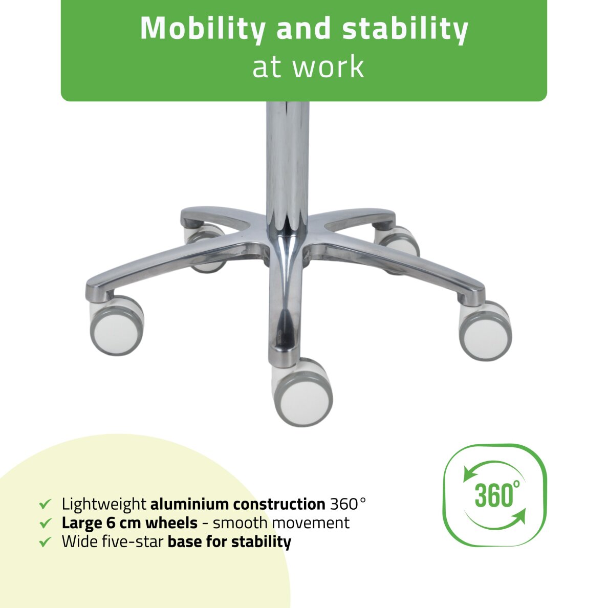 Fotel kosmetyczny Mobi Comfy Base biały 4 Fotel kosmetyczny Mobi Comfy Base biały 4