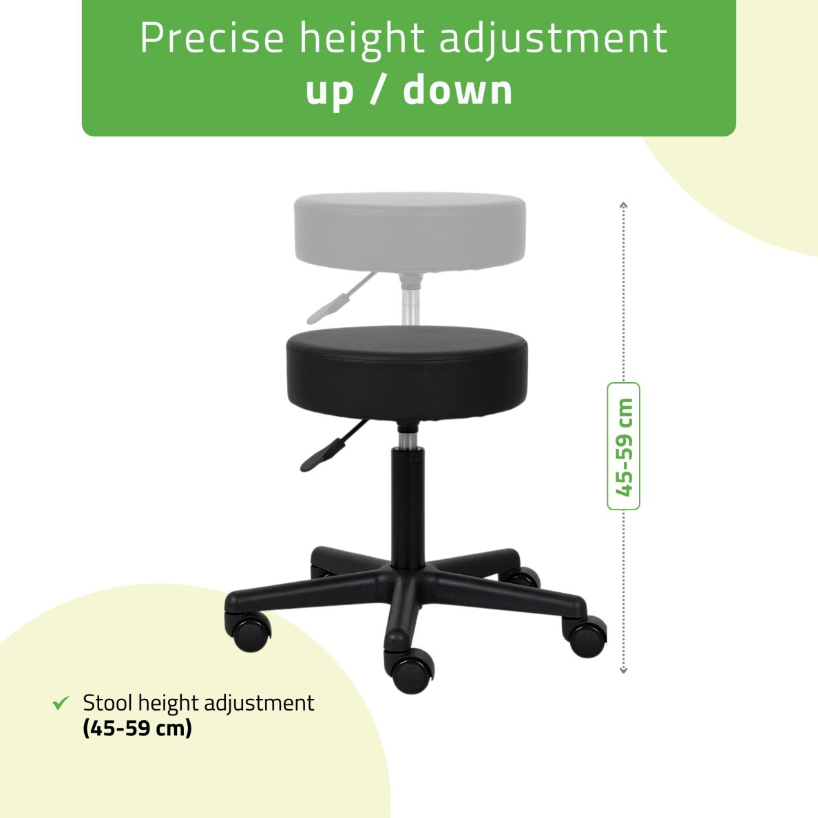 Kosmetik-Meisterstuhl Timo Comfy Base schwarz 2