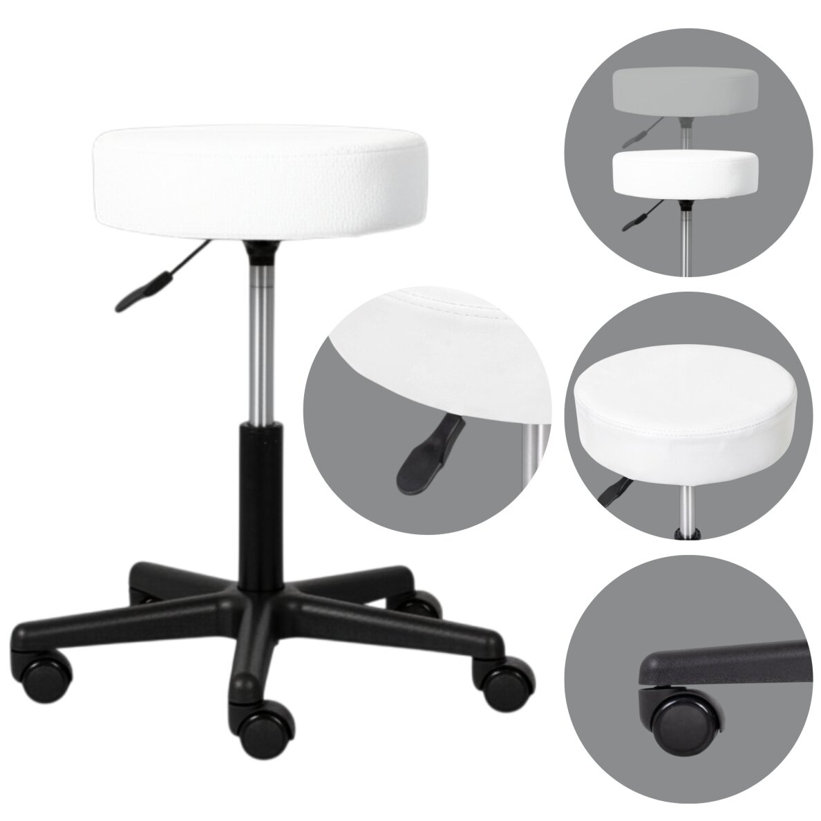 Cosmetology master chair Timo Comfy Base white Cosmetology master chair Timo Comfy Base white