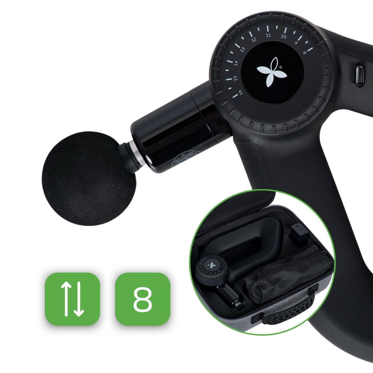 Elektryczny profesjonalny pistolet do masażu Habys Pro Therapy Max 11