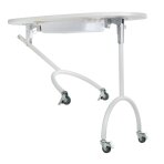 Foldable cosmetics table MOBILE DESK ON WHEELS