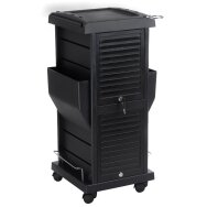 Kirpėjo vežimėlis HAIRDRESSER HELPER 3 BLACK Kirpėjo vežimėlis HAIRDRESSER HELPER 3 BLACK