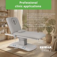 Elektrinis procedūrų gultas Estella ERGO 2 light grey