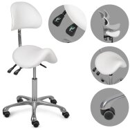 Мастерское кресло для косметолога с подголовником Diana So Skin K401, белое