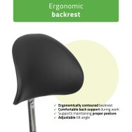 Мастерское кресло для косметолога с подголовником Diana So Skin K515, черное