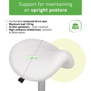 Мастер-кресло для косметологов Alma So Skin K401 белого цвета