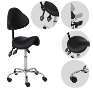 Saddle cosmetology master chair with backrest Sola Comfy Base black Saddle cosmetology master chair with backrest Sola Comfy Base black
