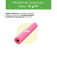 Medizinische Vliesstoffrolle 70cm×50m, 18 g/m² (rosa) Medizinische Vliesstoffrolle 70cm×50m, 18 g/m² (rosa)