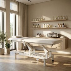 Sähköinen hierontapöytä kosmetologille Optima Satin Comfort K701 Valkoinen