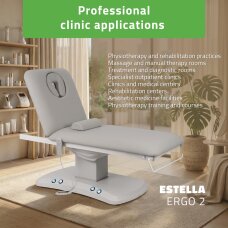 Elektrinis procedūrų gultas Estella ERGO 2 light grey