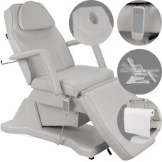 Fotel kosmetyczny elektryczny Laris Touch Core szary Fotel kosmetyczny elektryczny Laris Touch Core szary