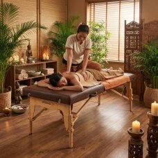 Sulankstomas thai masažo stalas Niro 80 brown