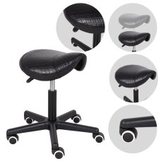 Saddle ergonomic craftsman chair Lumo Comfy Base black