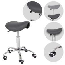 Saddle cosmetology master chair Lofi Comfy Base grey