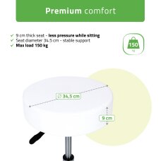 Cosmetology master chair Mobi Comfy Base white