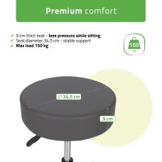 Cosmetology master chair Timo Comfy Base grey