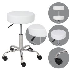 Kosmetologinė kėdutė Habys Tila Comfy Base balta