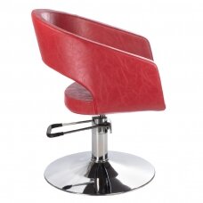 Krzesło fryzjerskie PROFESSIONAL HAIRDRESSING CHAIR PAOLO RED