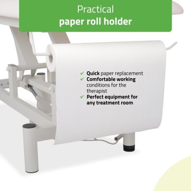 Sähköinen hierontapöytä kosmetologille Optima Satin Comfort K701 Valkoinen 6