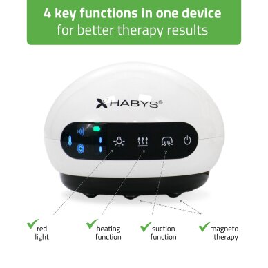 Elektrinis vakuuminis masažuoklis AirBubble su magnetoterapija ir raudonos šviesos terapija 2